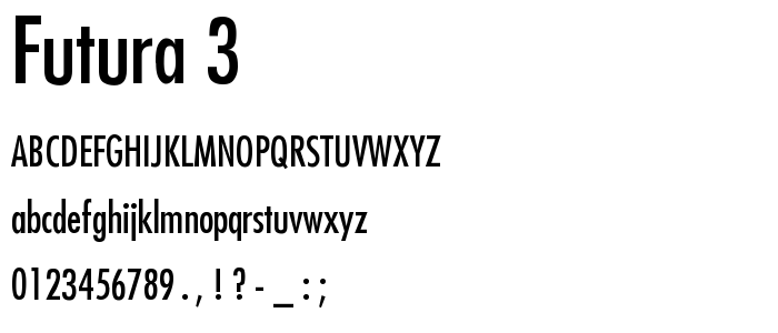 Futura_3 font