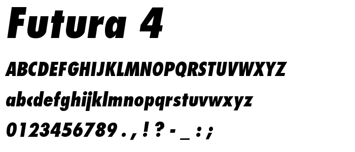 Futura_4 font