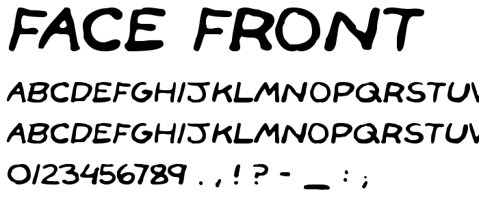 Face_Front font