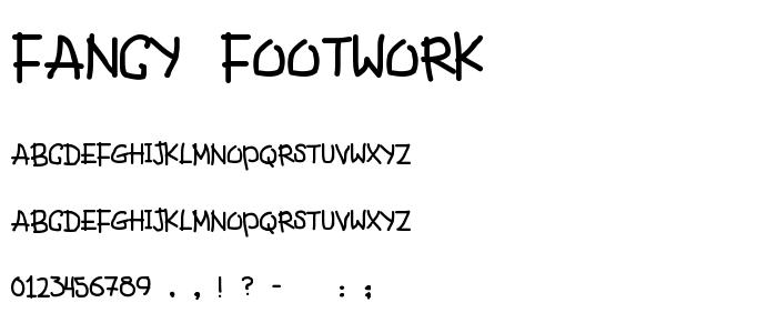Fancy_Footwork font
