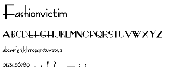 Fashionvictim font