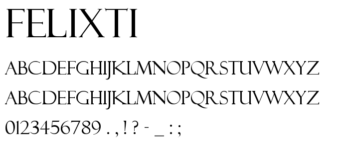 Felixti font