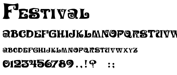 Festival font