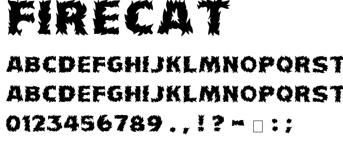 Firecat font