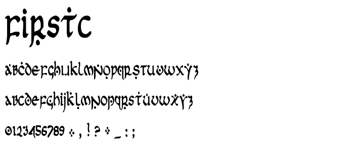 Firstc font