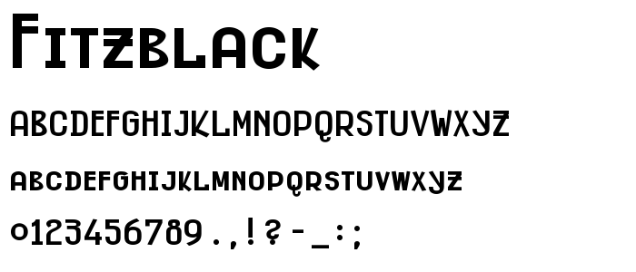 Fitzblack font