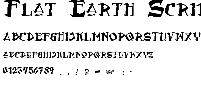 Flat_Earth_Scribe font