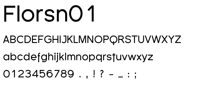 Florsn01 font