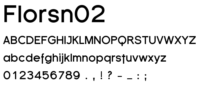 Florsn02 font