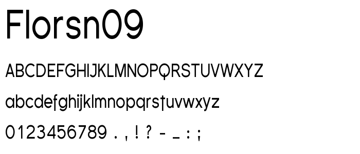 Florsn09 font