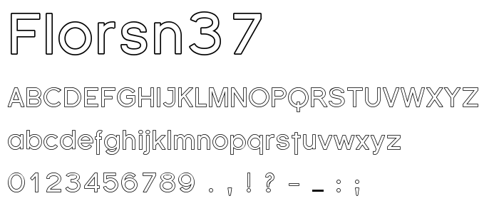Florsn37 font