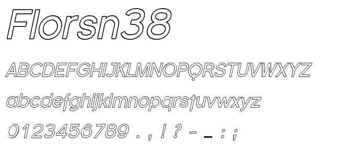 Florsn38 font