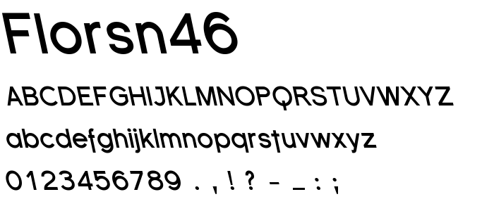 Florsn46 font