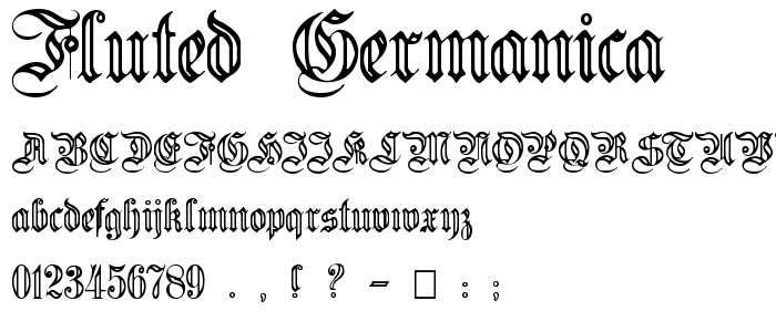 Fluted_Germanica font