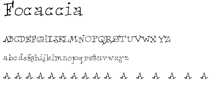 Focaccia font