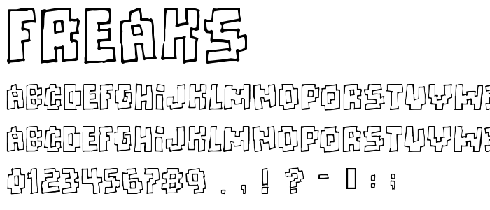 Freaks font