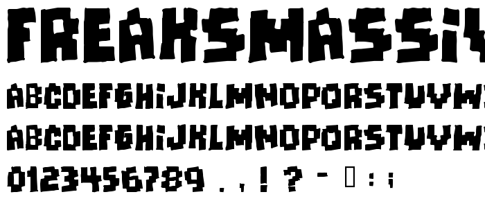 Freaksmassive font