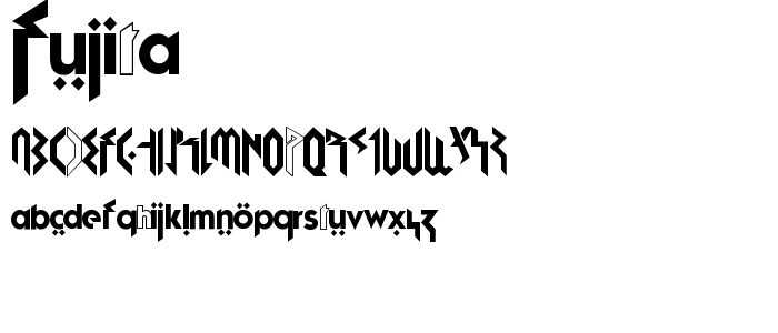 Fujita_D font