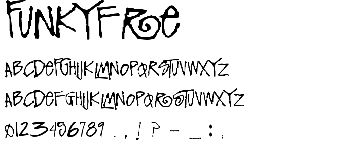 Funkyfre font