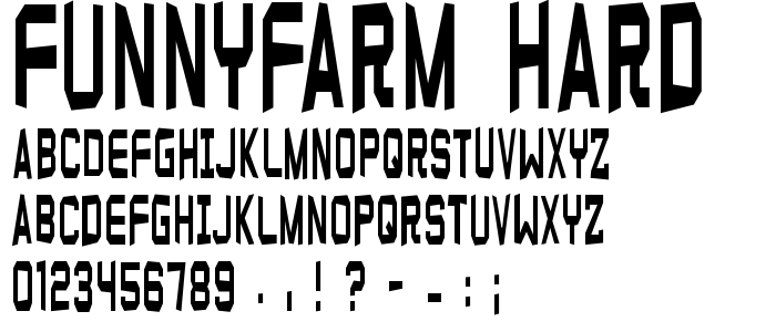 Funnyfarm_Hard font