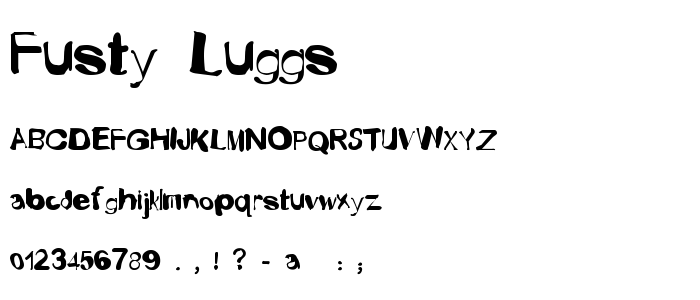Fusty_Luggs font