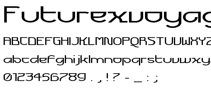 Futurexvoyager font