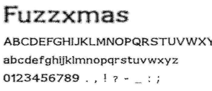 Fuzzxmas font