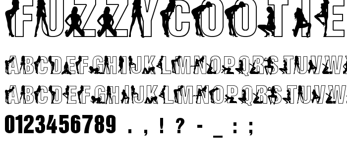 Fuzzycootie font