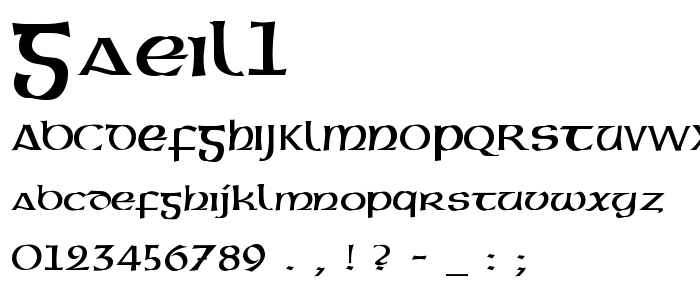 Gaeil1 font