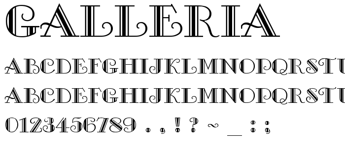 Galleria font