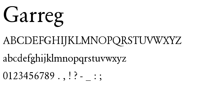 Garreg font