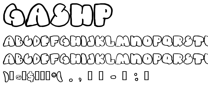 Gashp font