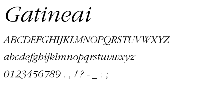 Gatineai font