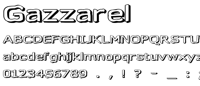 Gazzarel font