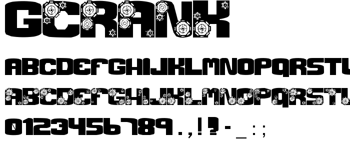 Gcrank font