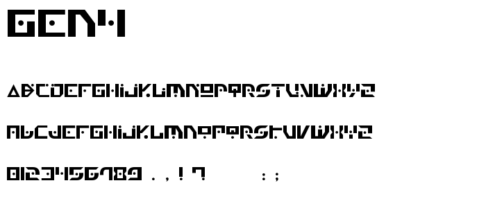 Gen4 font