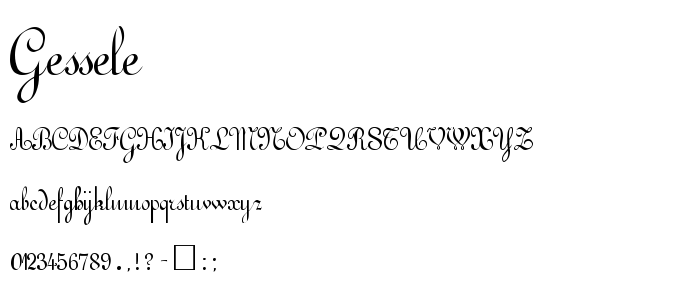 Gessele font