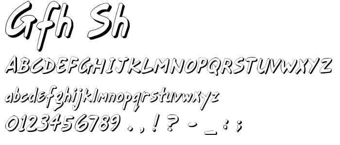 Gfh_Sh font