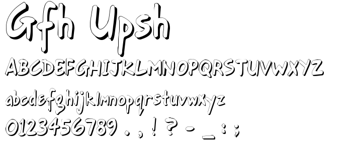 Gfh_Upsh font