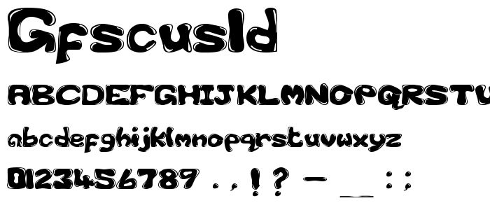 Gfscus1d font