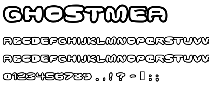 Ghostmea font