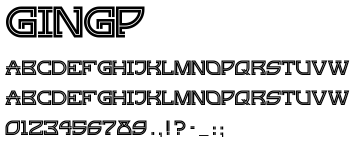 Gingp font
