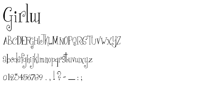 Girlw font