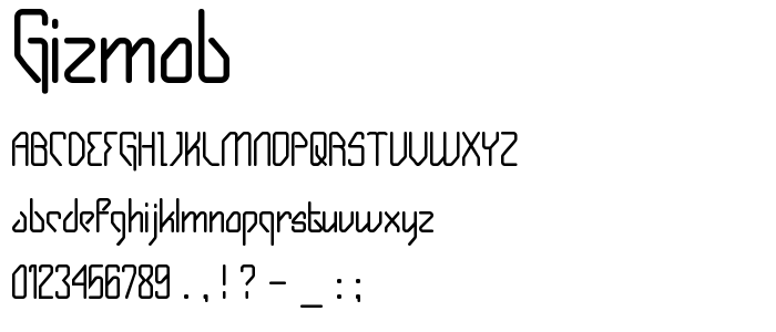 Gizmob font