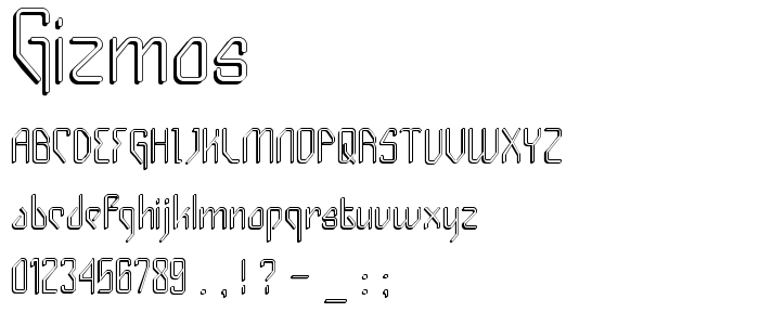 Gizmos font