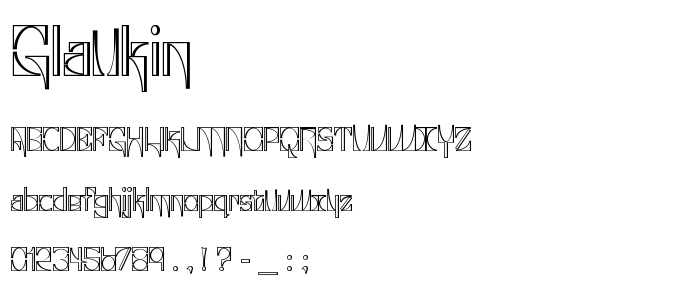 Glaukin font