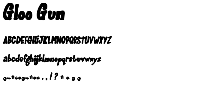 Gloo_Gun font