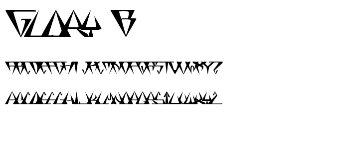 Glory_B font