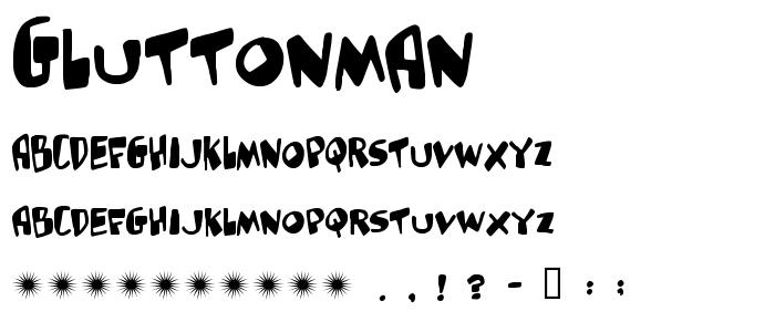 Gluttonman font