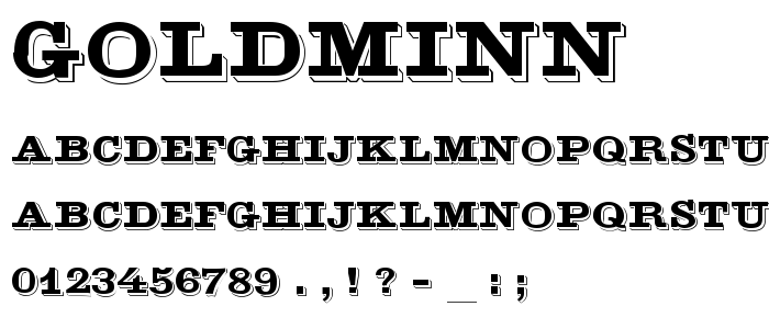 Goldminn font